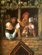 Jan Steen Rhetoricians at a Window oil on canvas